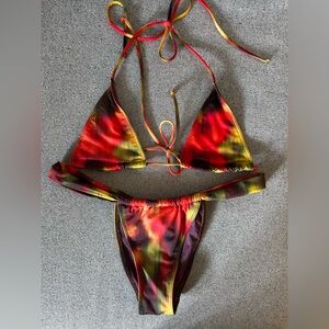 Zara Multicoloured Bikini Set - Size Small